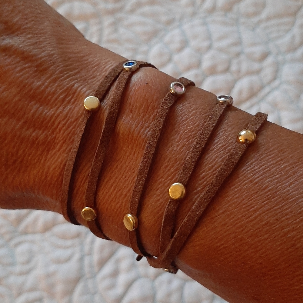 Two leather bracelets - Picture 3 of 3